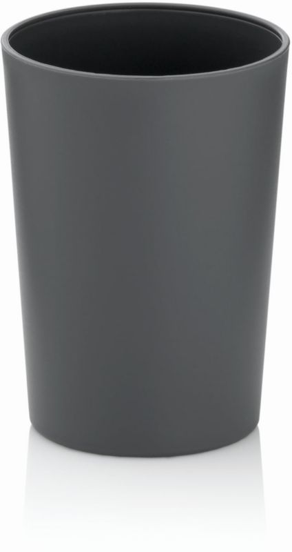 Kubek łazienkowy Kela Marta szary 11cm tworzywo sztuczne, matowy - 1 szt.