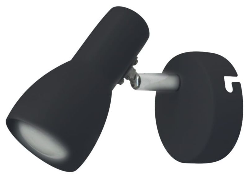 Kinkiet ścienny Candellux Picardo czarny-chromowany 1 x E14 x 40W IP20 wym: 12 x 8 x 15 cm - 1 szt.