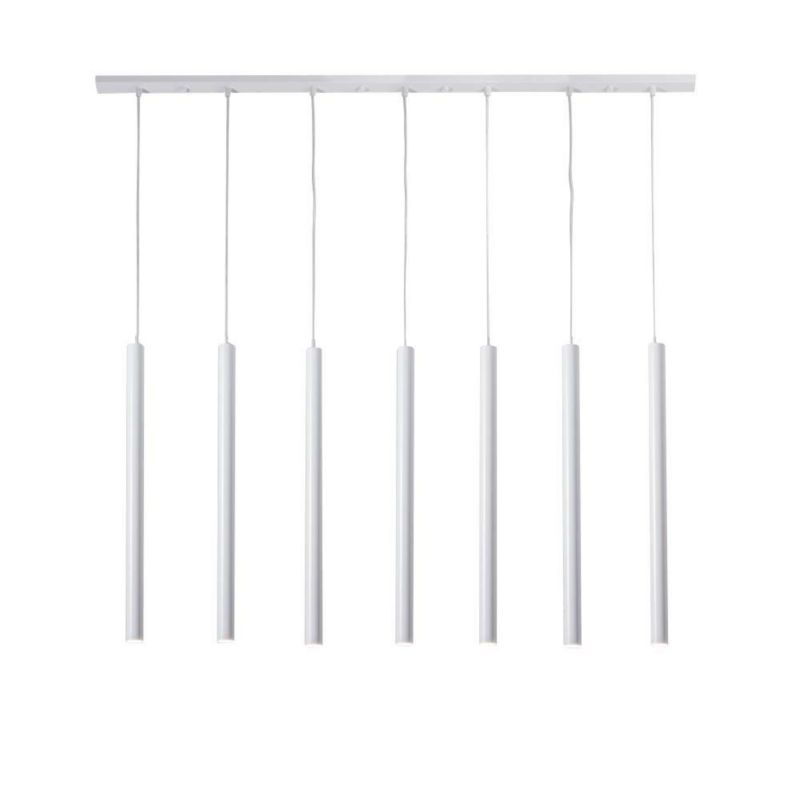 Lampa wisząca Shilo Yabu biała wym: 200 x 140 x 4 cm 7xGU10 x 4W 1 szt.