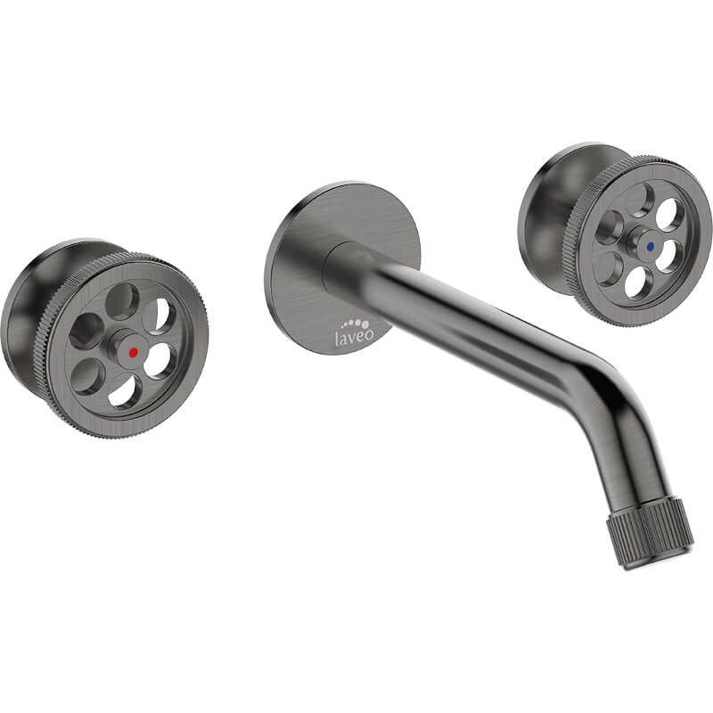 Bateria umywalkowa Laveo Muro podtynkowa grafit 1 szt.