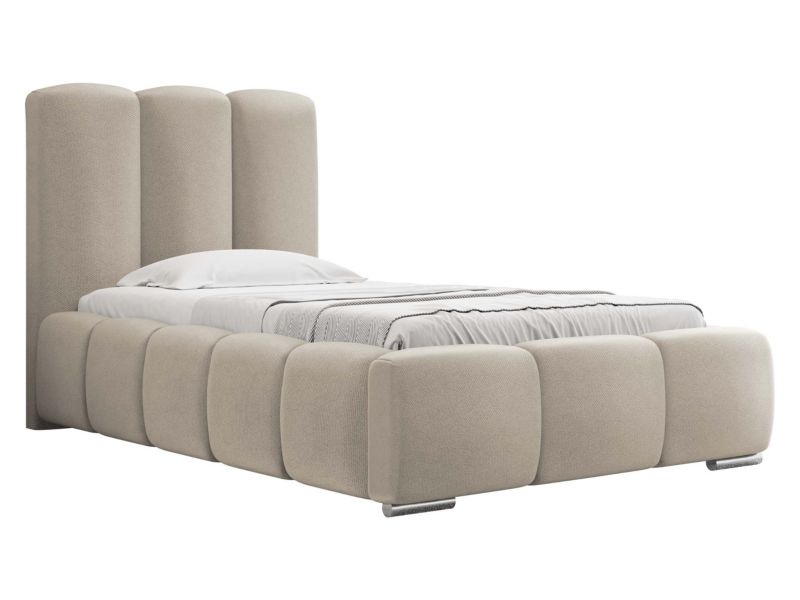 Łóżko tapicerowane MIRJAN 24 Wizko 90x200 jasnobeżowy 1 szt.