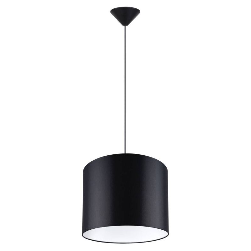 Lampa wisząca Sollux Lighting Nova 5152 czarna szerokość 30 cm 1xE27 x 1 szt.