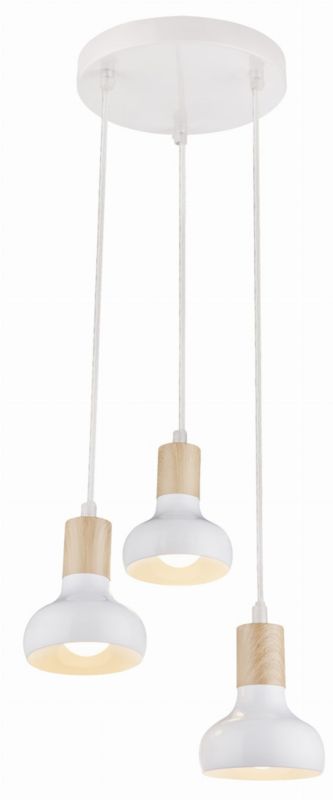 Lampa sufitowa Candellux Puerto biała wym: 90 x 27 x 27 cm 3xE14 x 40W 1 szt.
