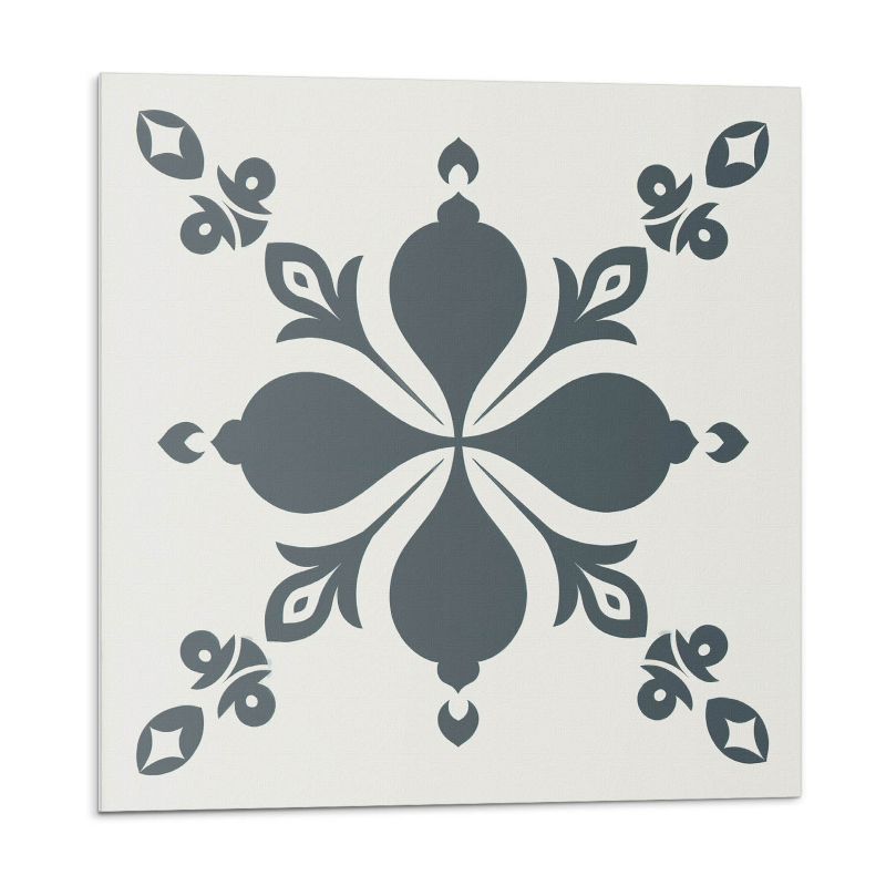 Kafelki samoprzylepne Wallfluent 50x50 cm Wzór liści w stylu ornamentalnym 4 szt.