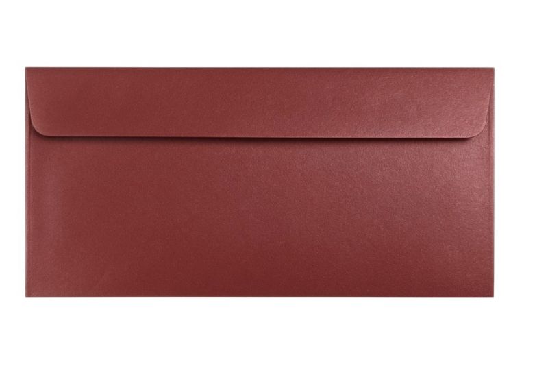 Koperty Neopak DL HK Perłowy Bordowy 120g - Wysokiej Jakości Koperty 50 szt.