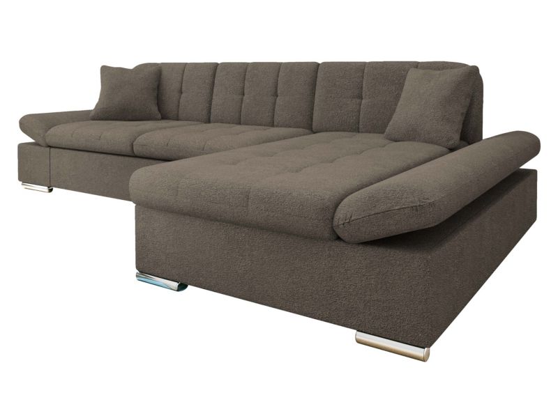 Narożnik z funkcją spania MIRJAN 24 Malwi prawy szarobrązowy 1 szt.