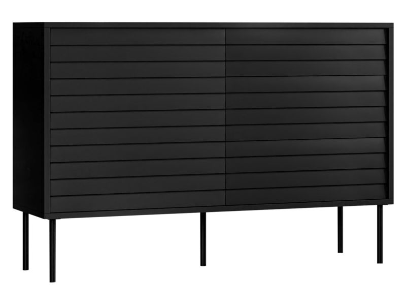 Komoda MIRJAN 24 z szufladami Cortina 120 1D3S czarny 1 szt.