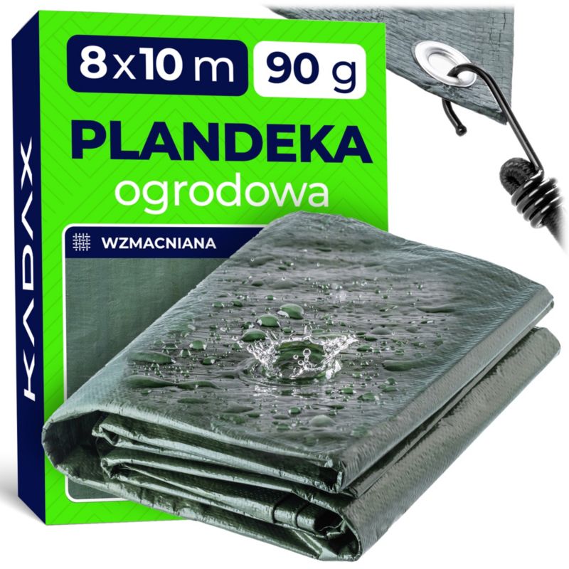 Plandeka KADAX okryciowa ogrodowa 8 x 10 m zielona 1 szt.