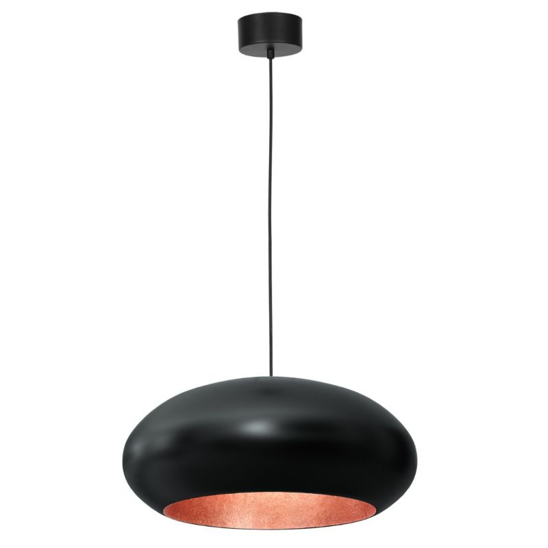 Lampa wisząca Luminex Compo czarny mat-miedziana wym: 120 x 50 x 50 cm 1xE27 x 15W 1 szt.