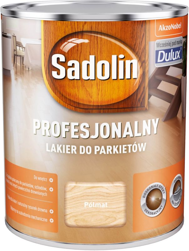 Lakier profesjonalny do parkietów Sadolin półmat 0,75 l