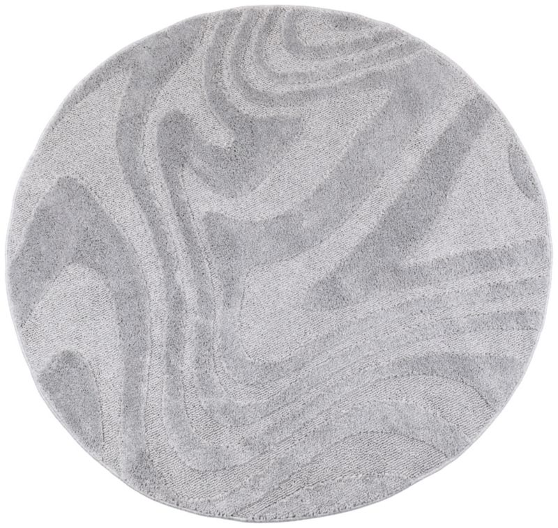 Dywan Multidecor Pisa 160 cm koło fala szara 1 szt.