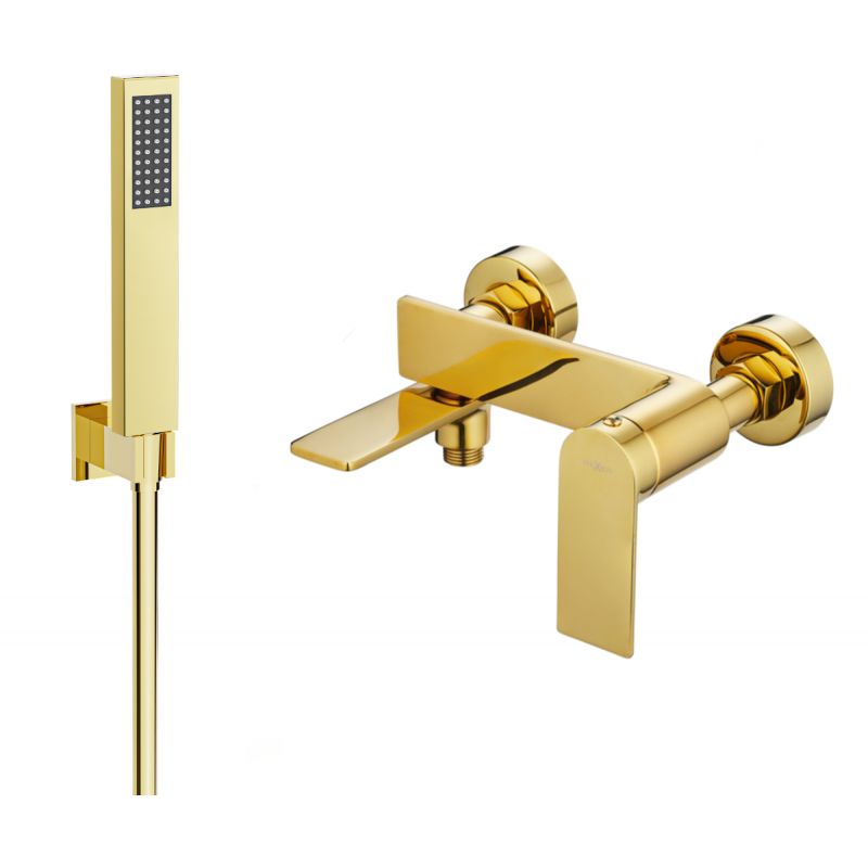 Bateria wannowa z zestawem prysznicowym Mexen Zero złota 7113R02-50 1 szt.