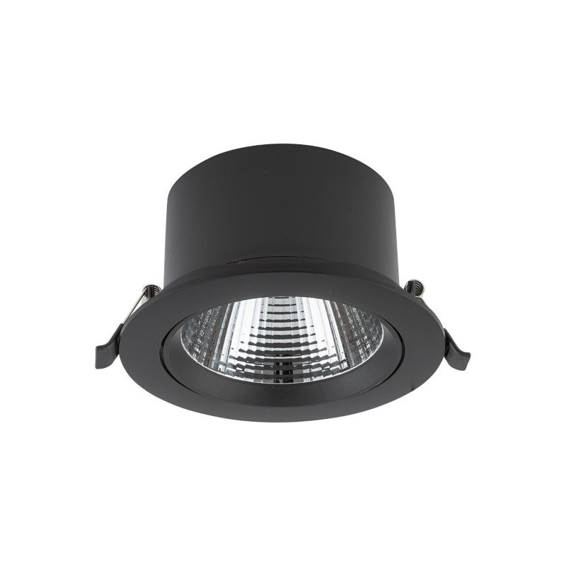 Oprawa sufitowa wpuszczana Nowodvorski Lighting Egina czarna LED 3000K 1100lm ruchoma IP20 wym: 14 x 14 cm okrągła - 1 szt.