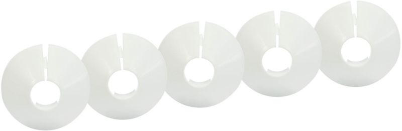 Rozetka dzielona Tycner fi 15 mm biała 5 szt.