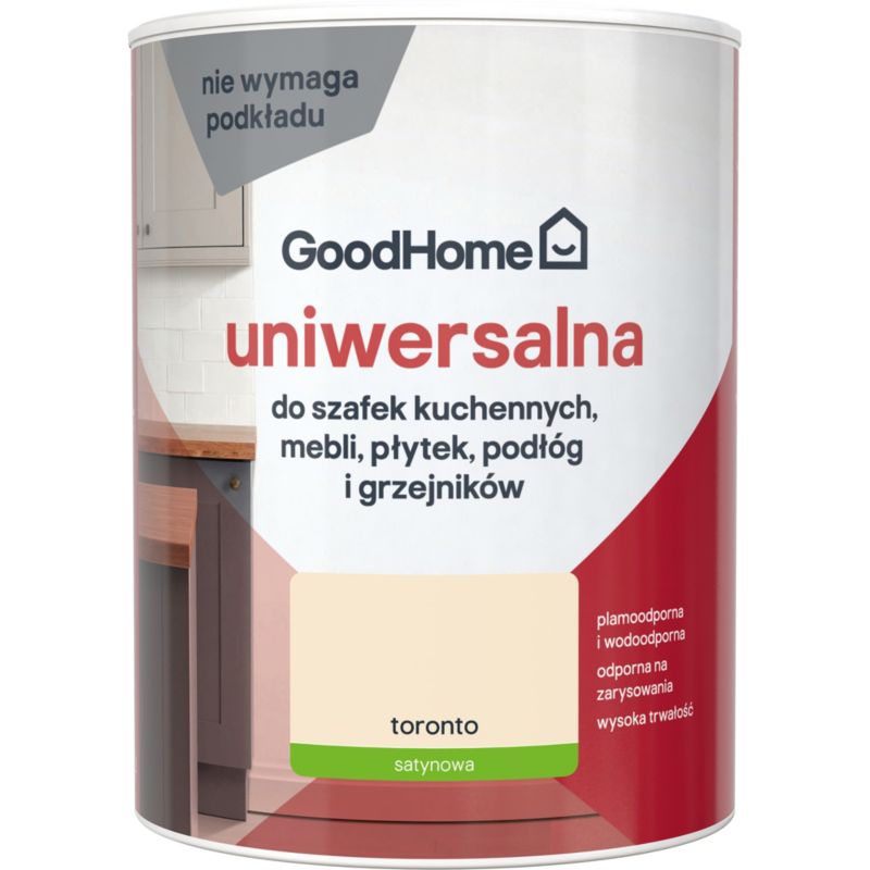 Farba uniwersalna GoodHome Reno toronto satyna 0,75 l