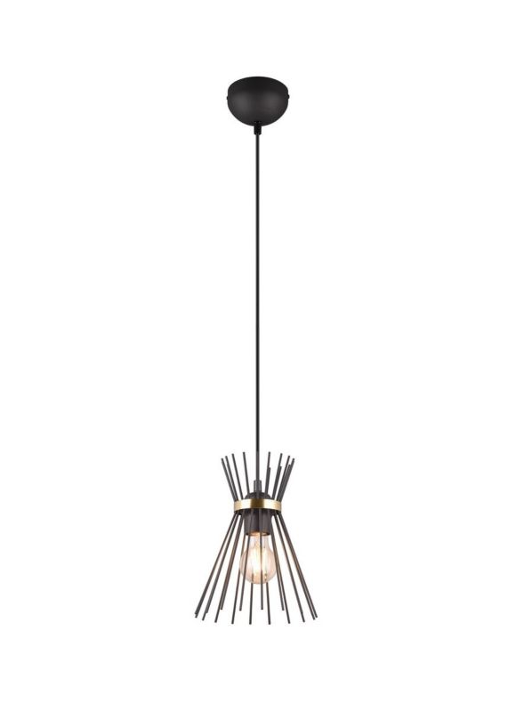 Lampa wisząca RL Rod 6788 czarno-złota designerska 1xE27 x 1 szt.