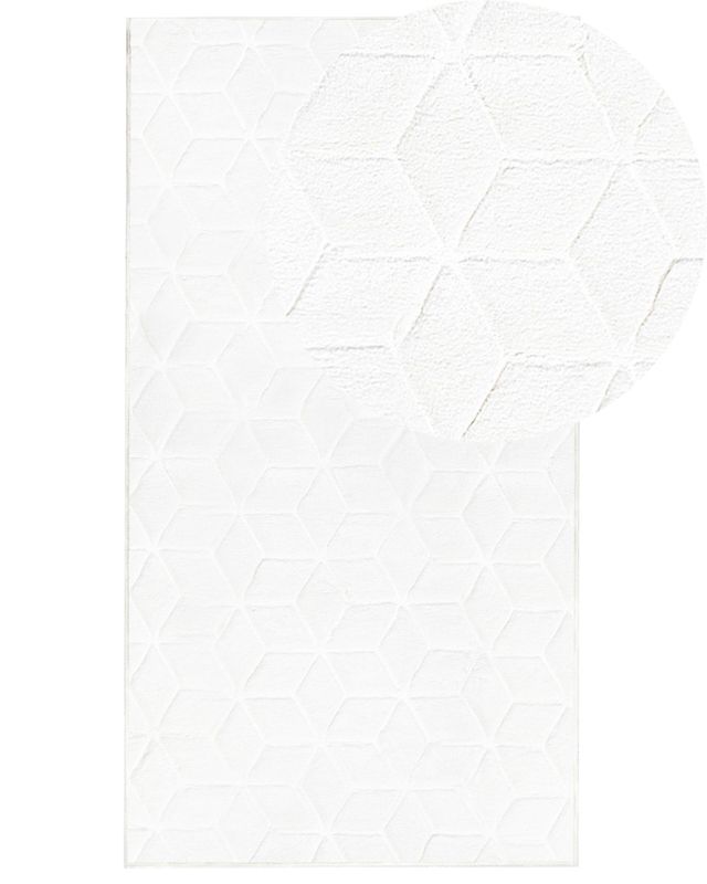 Dywan sztuczne futro królika 80 x 150 cm biały Thatta 1 szt.