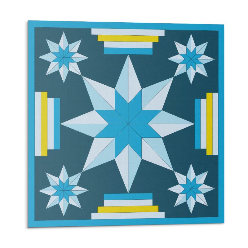 Kafelki samoprzylepne Wallfluent 50x50 cm Kształtne gwiezdne wzory w układzie 4 szt.