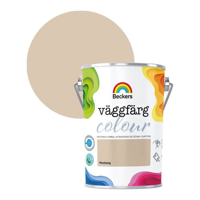 Farba kolorowa Beckers Vaggfarg Colour mustang 5 l