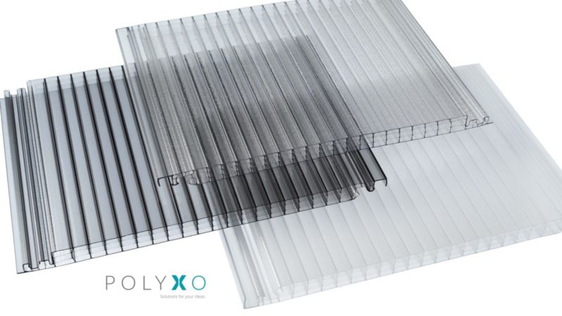 Płyta poliwęglan Polyxo PCB EASYPIU modułowa 250/16 długość 2500 mm przeźroczysta 1 szt.