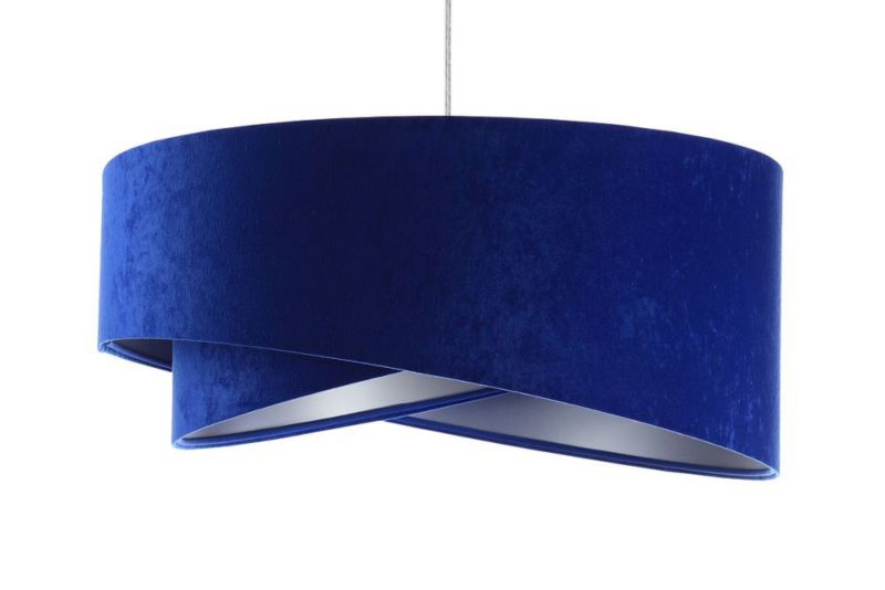 Lampa Bps Koncept wisząca GEMSTONE niebieska/srebrna 1 szt