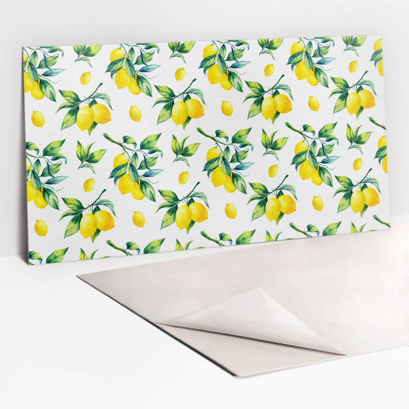 Panel samoprzylepny Tulup 100x50 cm Gałązki liści i cytryn 1 szt.