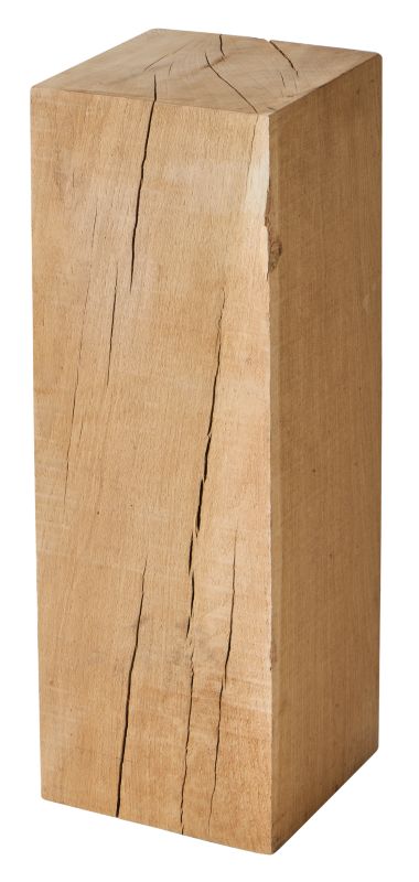 Pniak kwadratowy 180 x 180 x 500 mm dąb