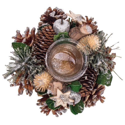 Stroik tealight Direct Home and Garden 15 cm złoto-srebrny