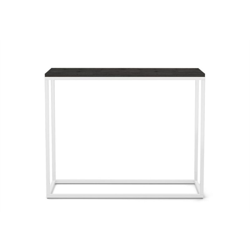 Konsola Bettso Well 100 cm stylowa do sypialni na białym stelażu czarny 1szt.