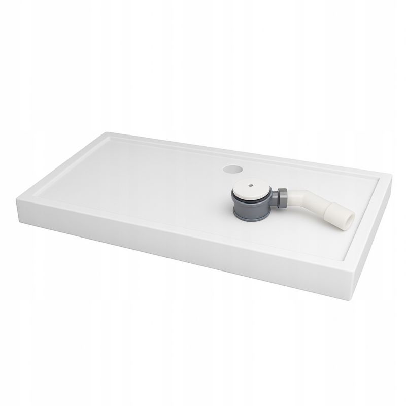 Brodzik prysznicowy Durasan 120x80x14 biały akrylowy najtańszy brodzik prostokątny 1 szt.