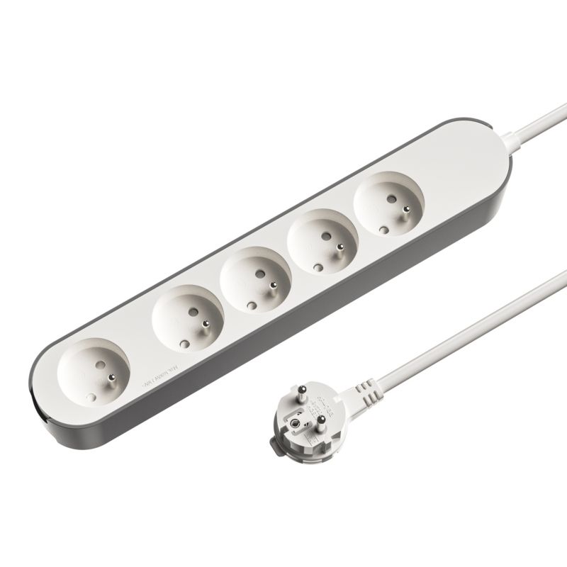 Przedłużacz mieszkaniowy Jacobsen 5 gniazd z uziemieniem 1,5 m