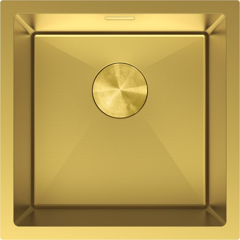 Zlewozmywak stalowy podblatowy Mexen Trixo złoty 440 x 440 mm 1-komorowy 1 szt.
