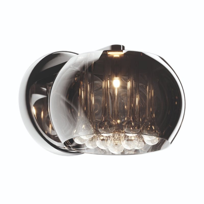 Kinkiet ścienny Zuma Line Crystal chromowany srebrny-przezroczysty szkło kryształowe 1 x G9 x 42W IP20 wym: 21 x 26 cm - 1 szt.