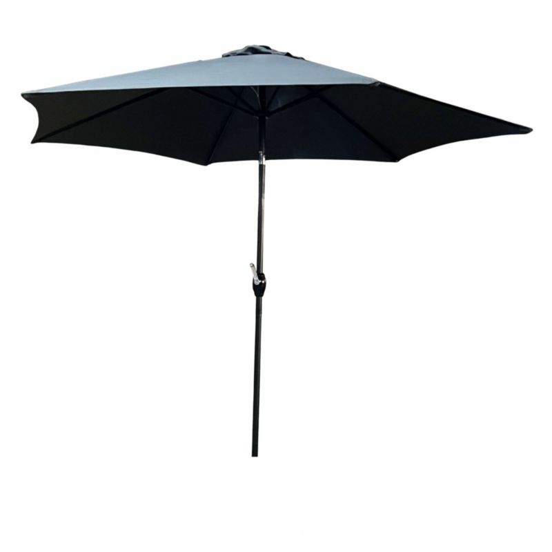 Parasol ogrodowy Orient z regulacją nachylenia w kolorze ciemnoszarym waga 4,5 kg wymiary 270x270x235 cm 1 szt.