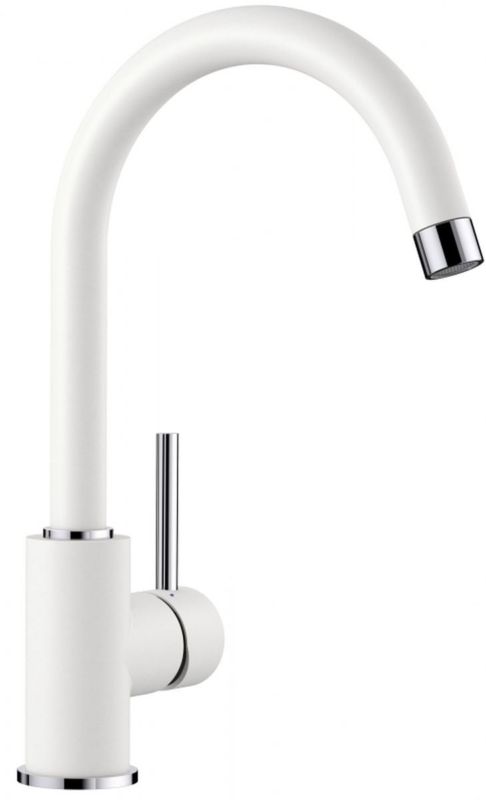 Bateria kuchenna Blanco Mida silgranit biały/chrom, 360 ruchoma wylewka, 1 szt.