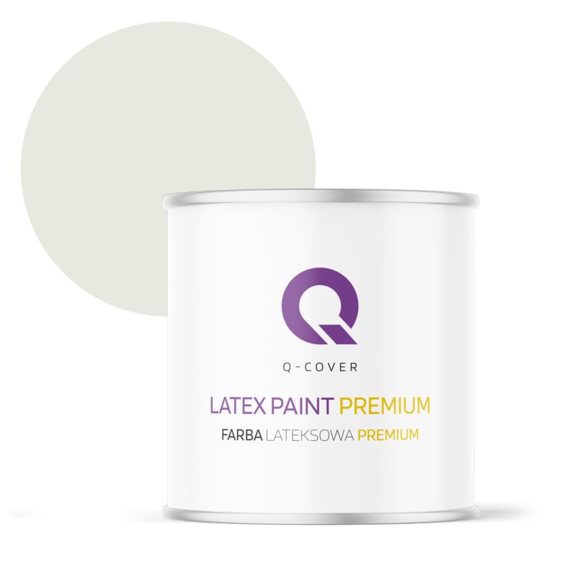 Farba Lateksowa Premium Plamoodporna do Ścian i Sufitów Q-Cover Biel złamana w oliwkowy H2079 Głęboki Mat 2L