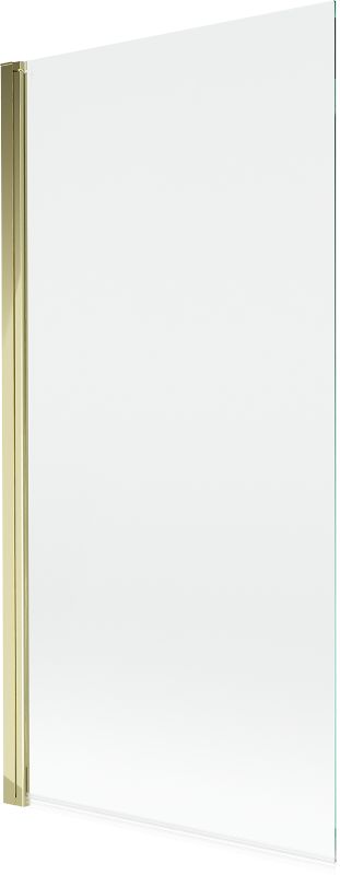 Parawan wannowy Mexen Mist złoty transparentny 90x150 1-skrzydłowy 1 szt