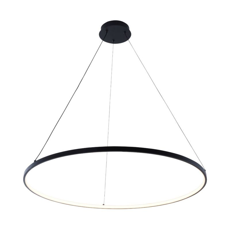 Lampa wisząca Zuma Line Breno czarno-biała wym: 150 x 80 x 80 cm wbudowany LED 36W 1 szt.