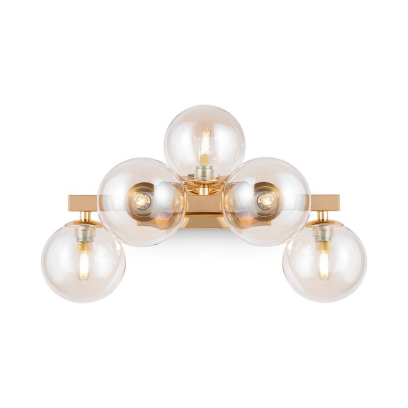 Kinkiet ścienny Maytoni Dallas mosiężno-złoty 5 x G9 x 28W IP20 wym: 24 x 23 x 38 cm - 1 szt.