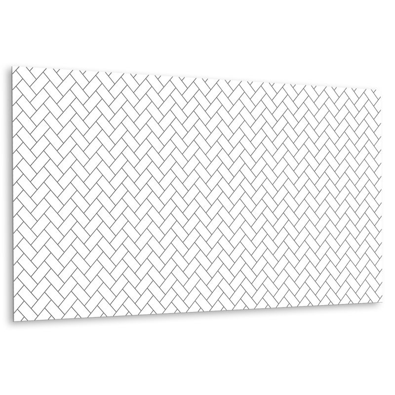 Panel samoprzylepny Tulup 100x50 cm Biała jodełka 1 szt.