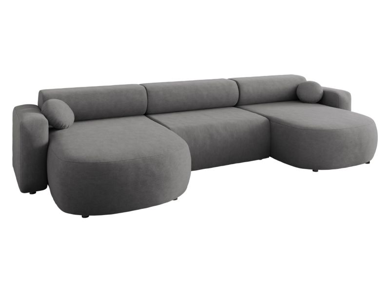 Narożnik z funkcją spania MIRJAN 24 Nicelo U stalowy szary 1 szt.