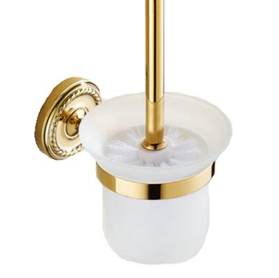 Szczotka toaletowa WC Lauferi DANAE mosiężna złota retro 1 szt.