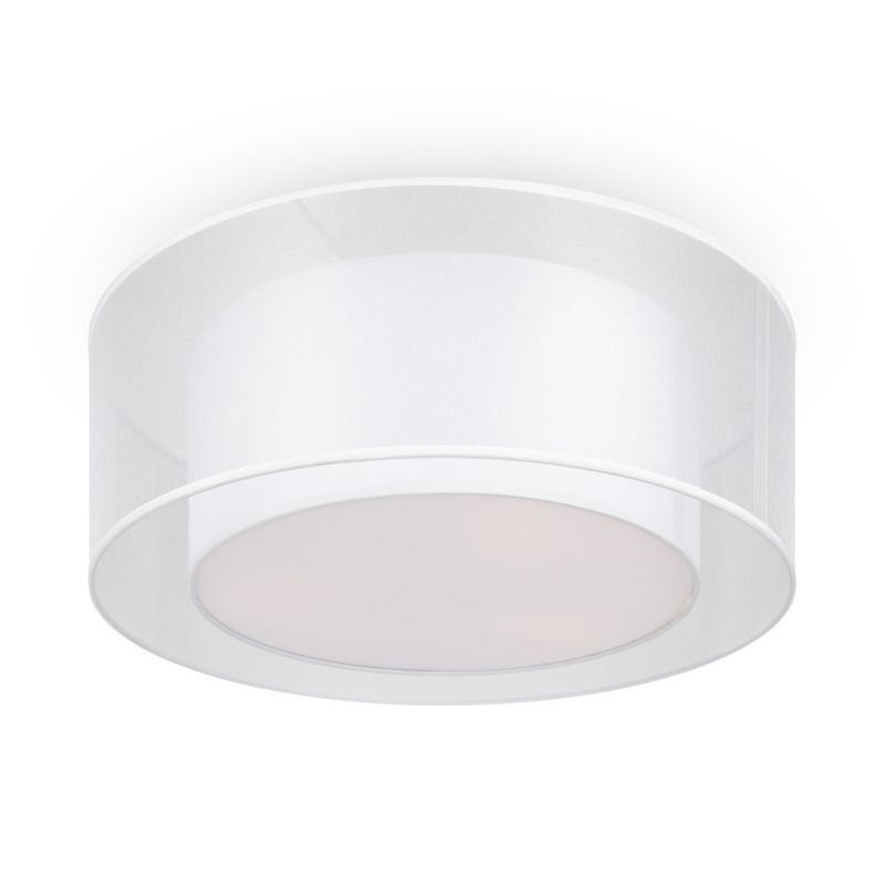 Lampa sufitowa Maytoni Bergamo biała wym: 18 x 52 x 52 cm 3xE27 x 60W tkanina 1 szt.