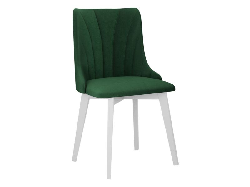 Krzesło MIRJAN 24 tapicerowane Monti V Pik muszelka biały/butelkowa zieleń 1 szt.