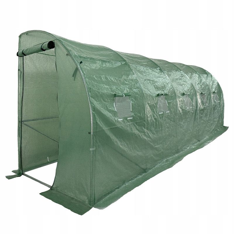 Tunel ogrodowy 4iQ Group 6x1,5m Zielony Folia UV 1szt.