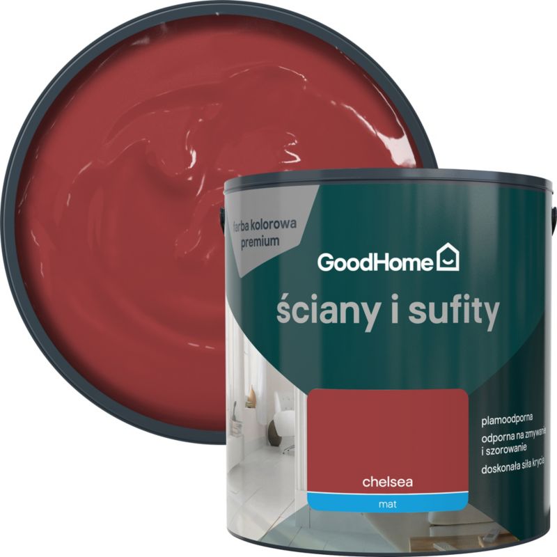 Farba plamoodporna GoodHome Premium Ściany i Sufity chelsea 2,5 l