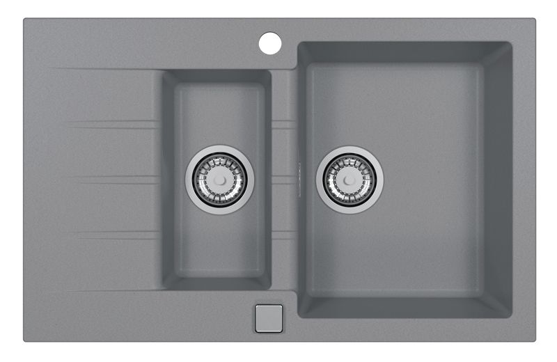 Zlewozmywak granitowy Alveus Cadit 70 kol. 81 beton (79x50) 1,5-komorowy 1szt.