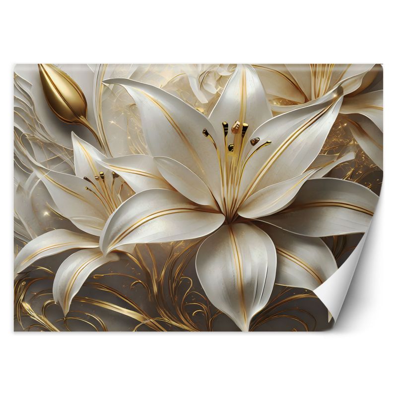 Fototapeta Feeby Złota Lilia Kwiat 150x105 1 szt