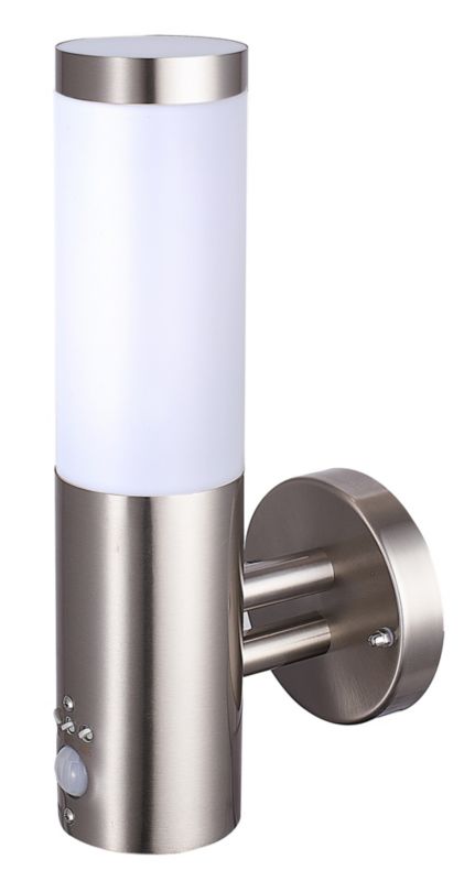 Kinkiet ogrodowy Hollis 2 z czujnikiem ruchu 1 x 15 W E27 stalowy