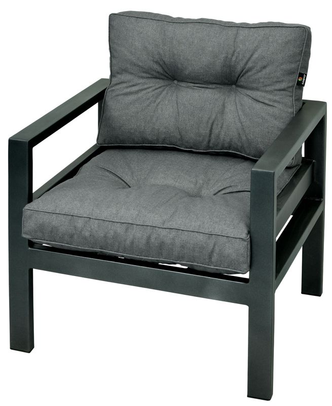 Komplet poduszek na fotel ogrodowy AMPO szary 1 kpl.